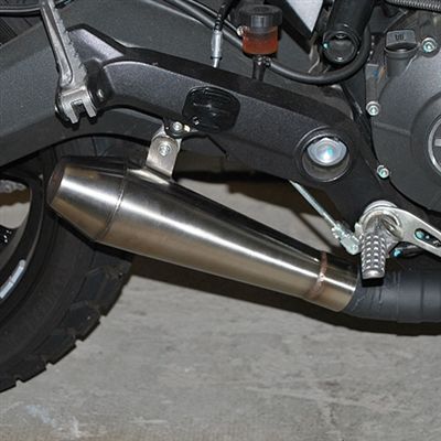 New Rage Cycles Slip-On Exhaust Stainless Steel - SCRAMBLER-EX-S