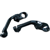 Kuryakyn Adjustable Tour-Tech Cruise Mounts Gloss Black Long