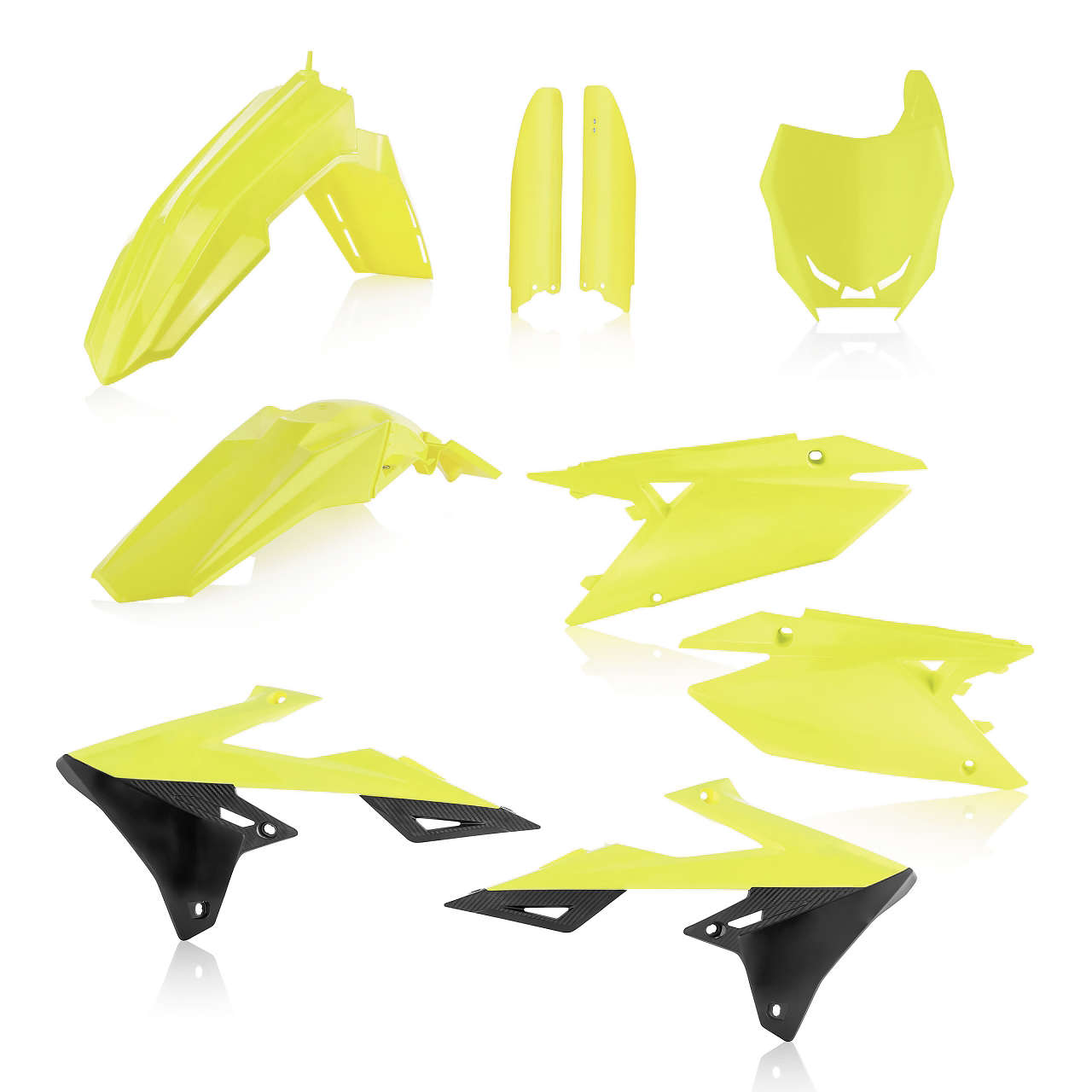 Acerbis Flo Yellow Full Plastic Kit for Suzuki - 2686554310