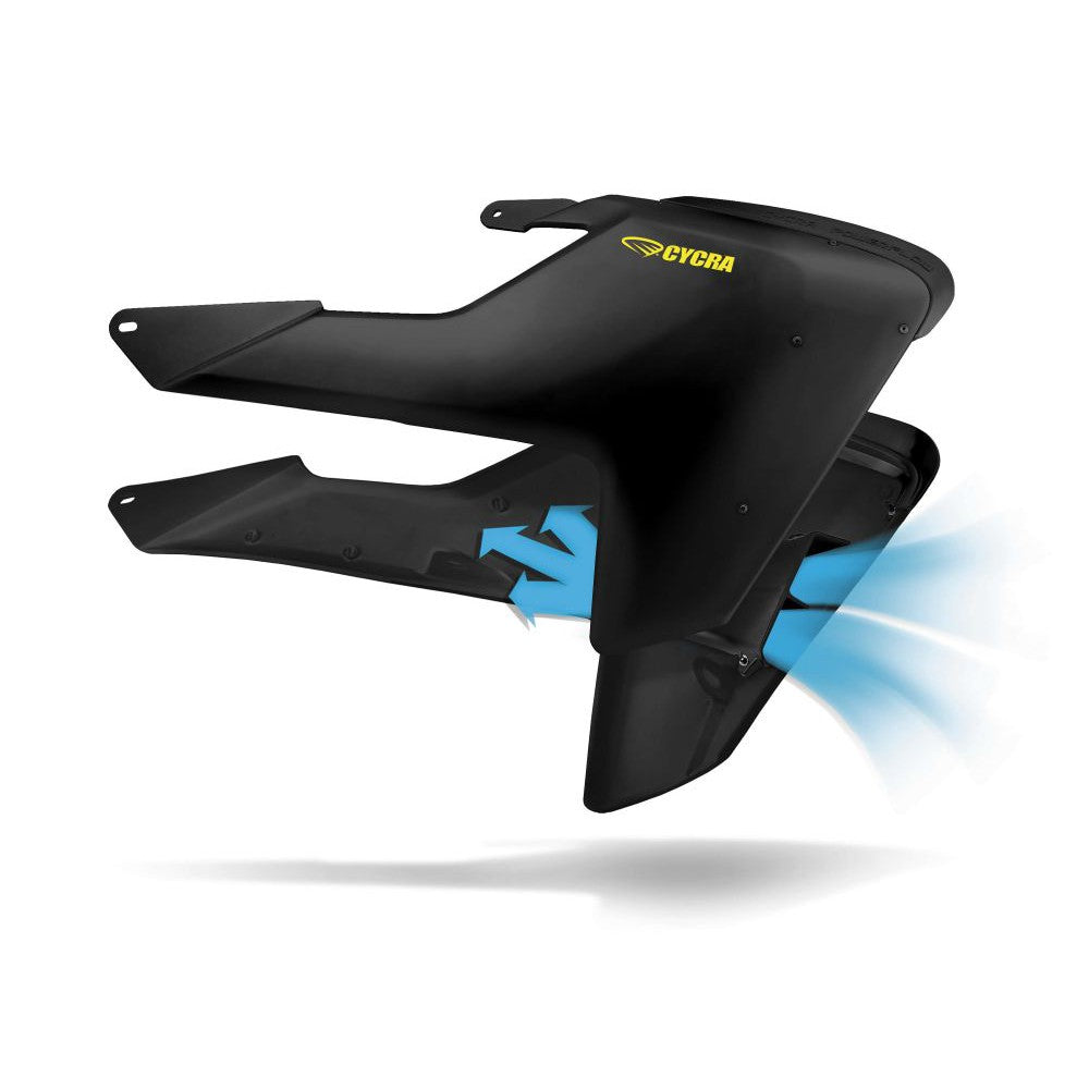 Cycra Powerflow Intake Radiator Shroud Black - 1CYC-1903-12