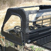 Falcon Ridge Black Canvas Soft Roll-Away Doors And Cold Rated Rear Window With Zipper For Kawasaki Mule 2019-2023