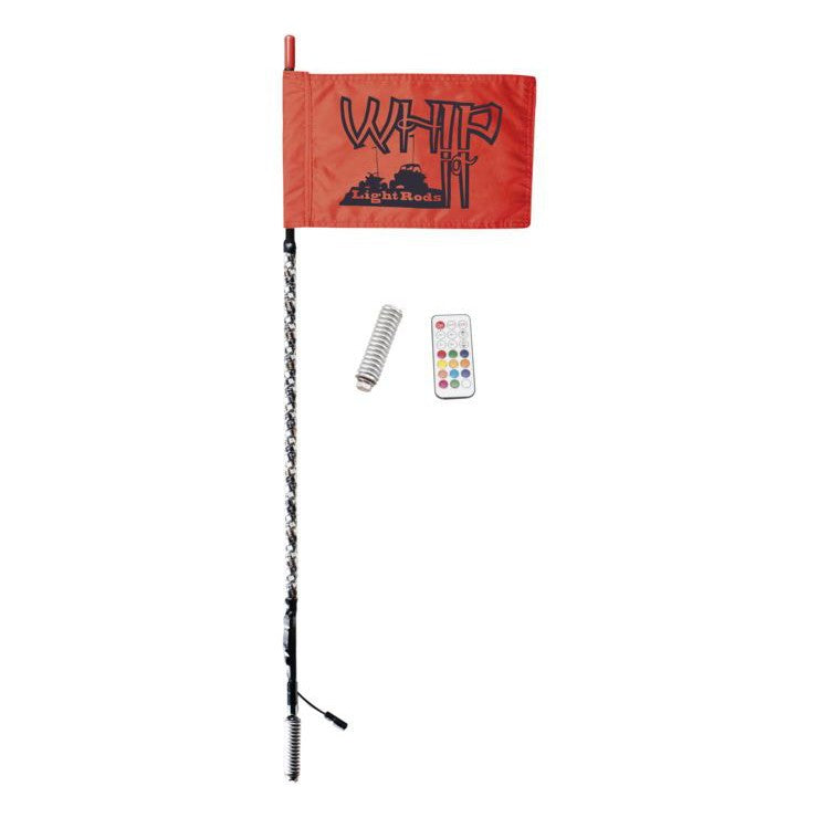 Whip It RF LED Light Rod 3" Black - 3-103B