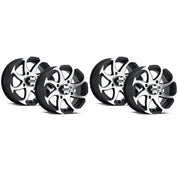 ITP Set of Four Twister Wheels Machined Black 14x7 4/137 5+2