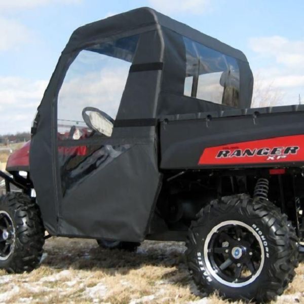 Falcon Ridge Black Canvas Soft Doors, Top and Rear Window For Polaris Ranger 2004-2010