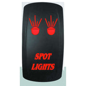 Modquad On/Off Rocker Switch Body LED Double Red