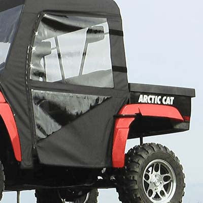 Falcon Ridge Black Canvas Soft Roll-Away Doors For Arctic Cat Prowler 2006-2011