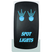 Modquad On/Off Rocker Switch Body LED Double Blue
