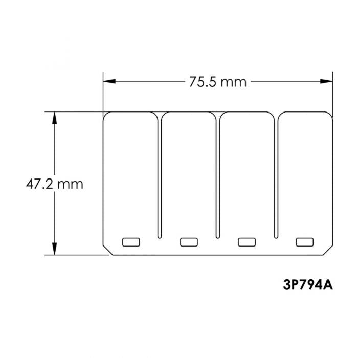 Moto Tassinari 3P794A VForce3R Replacement Reed Petals for VForce3R Reed Valve