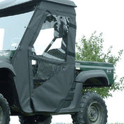 Falcon Ridge Black Canvas Soft Roll-Away Doors With Zipper For Yamaha Rhino 2004-2009, 2011-2013