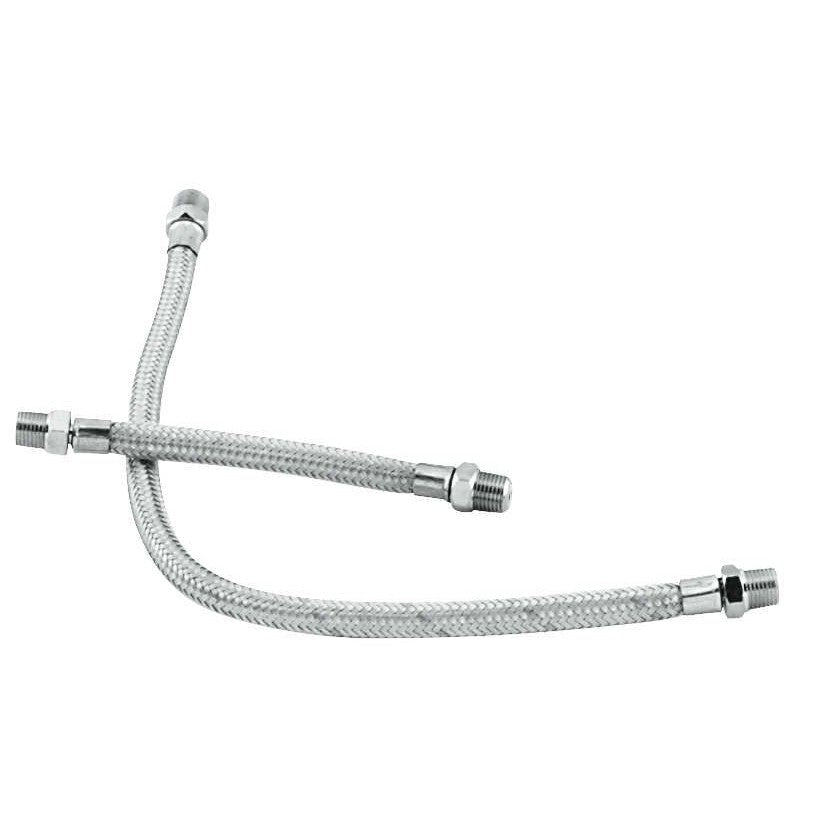 Bikers Choice Braided Steel Rocker Box Oil Line Set For Harley-Davidson FX 1971-1984