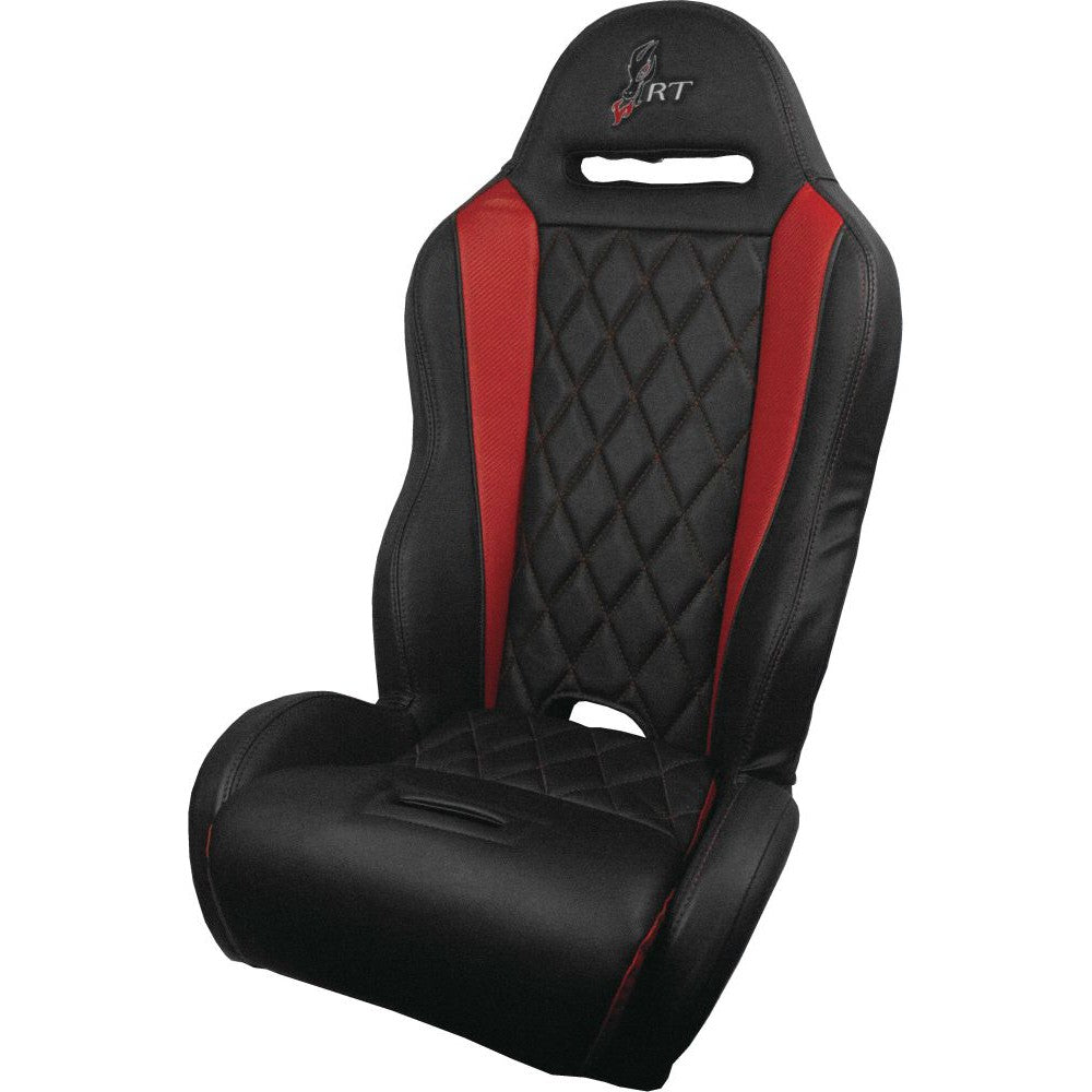 DragonFire Racing Highback RT Diamond Series Seat Black/Red - 15-0068
