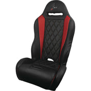 DragonFire Racing Highback RT Diamond Series Seat Black/Red - 15-0068