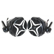 SSV Works 8" Overhead SSV Speaker Set With Cage Mounted 6.5" SSV Speaker Pods For Jeep Wrangler JL 18-22