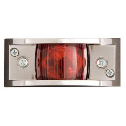 Optronics MC81-RS Chrome Plated Clearance Light Red