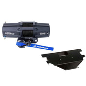 Viper V2 UTV Winch Kit 3500 lb Standard Spool With 40 Feet Black Synthetic Rope With Mount For Honda Big Red 200/250/700 1982-1984