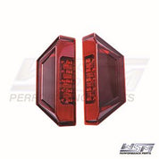 WSM L.E.D Tail Lights for Polaris 1000 General - Red Lenses 020-352