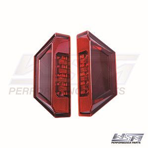 WSM L.E.D Tail Lights for Polaris 1000 General - Red Lenses 020-352