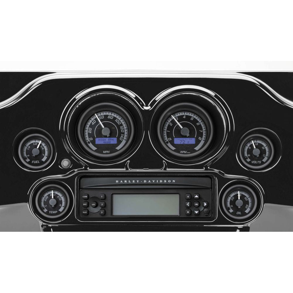 Dakota Digital MVX Six-Gauge Kit Black/Gray - MVX-8604-KG-K