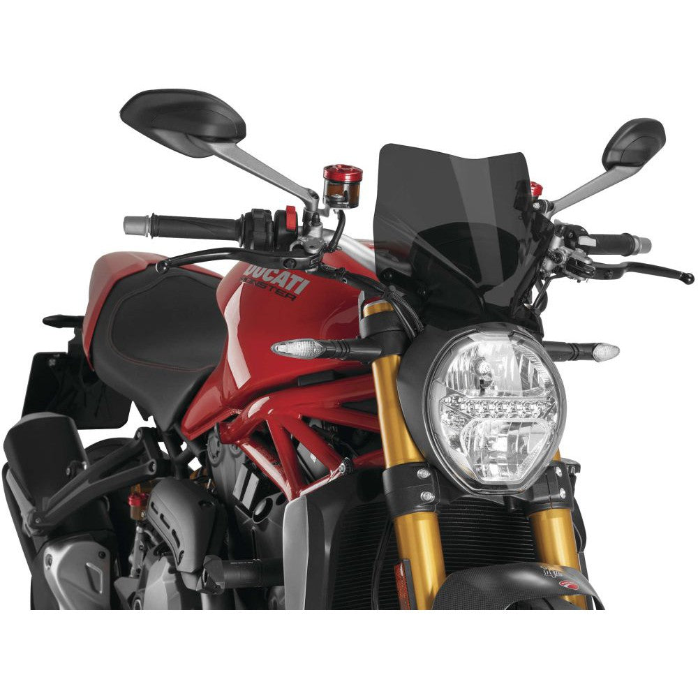 Puig Naked Bike Windshield Sport Dark Smoke - 7013F