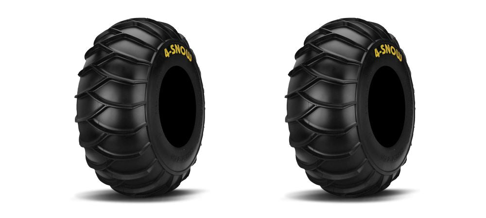 Pair of Maxxis 4-Snow Bias (2 Ply) ATV Tires Rear 22x10-8 (2)