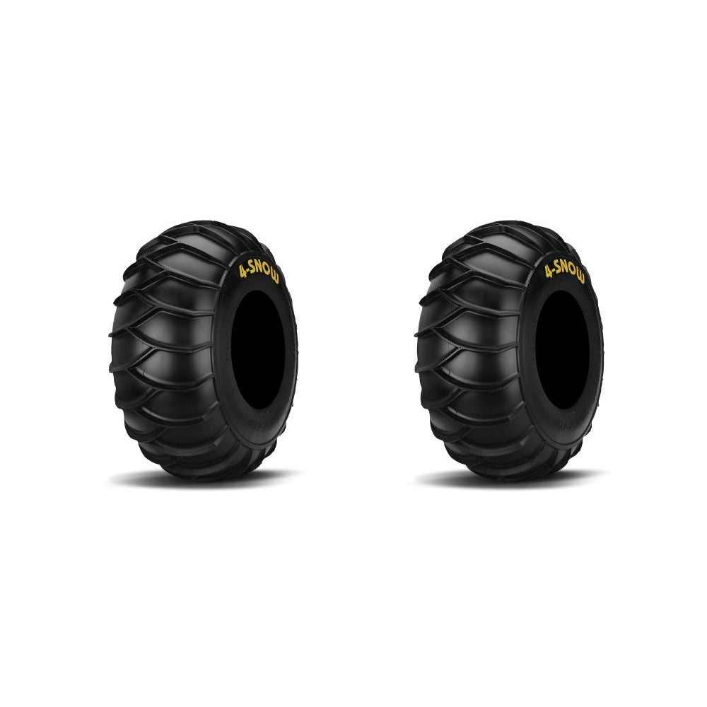 Pair of Maxxis 4-Snow Bias (2 Ply) ATV Tires Rear 22x10-9 (2)