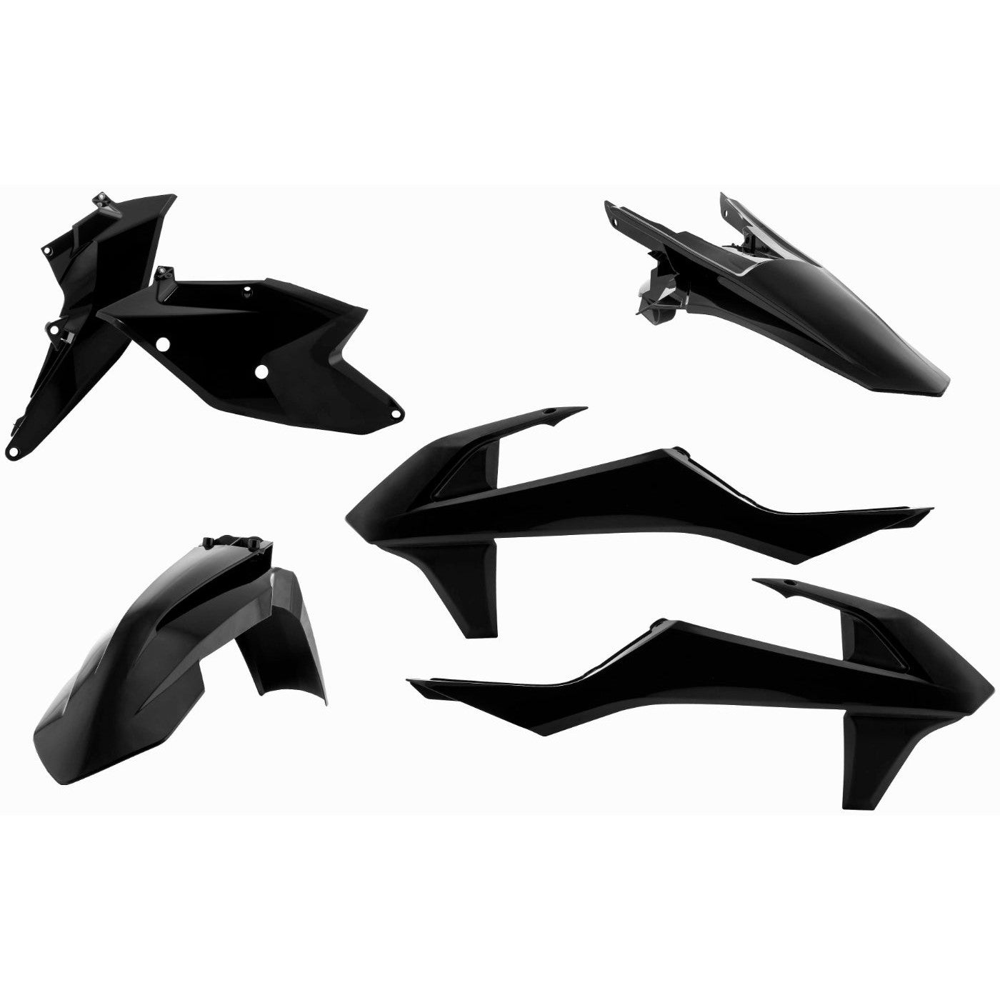 Acerbis Black Standard Plastic Kit for KTM - 2421070001