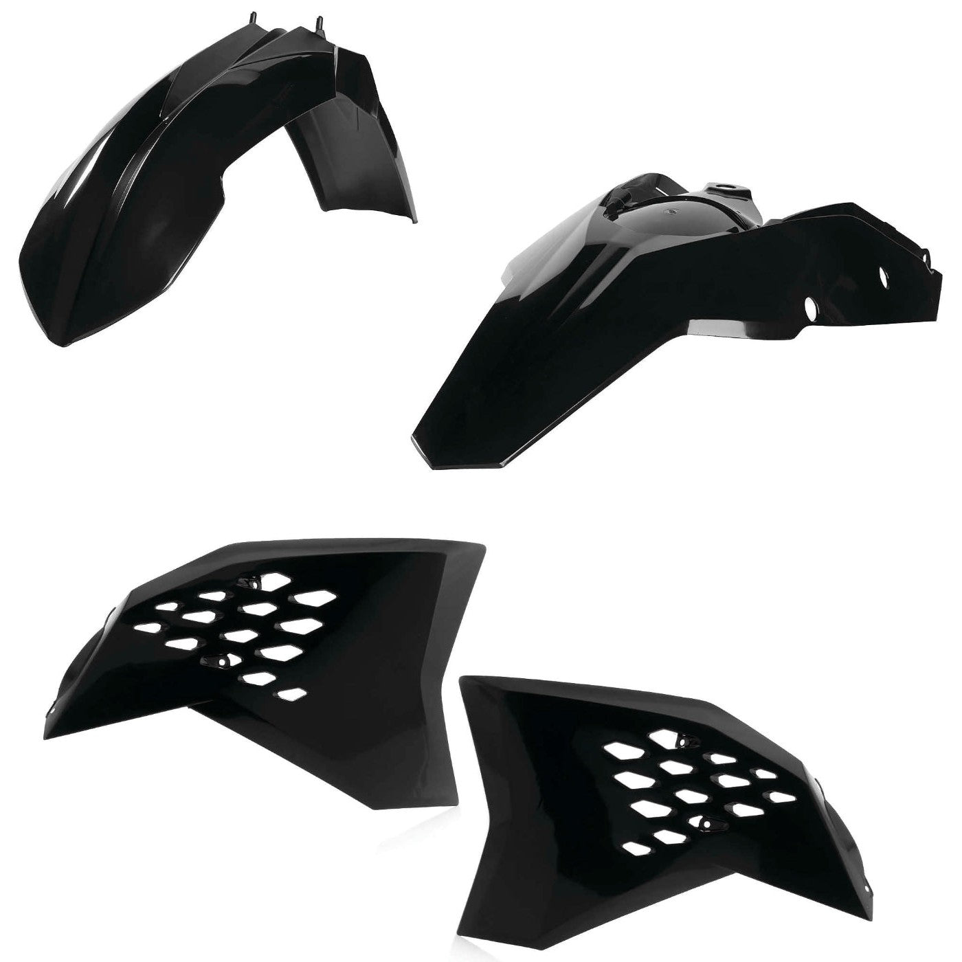 Acerbis Black Standard Plastic Kit for KTM - 2113790001