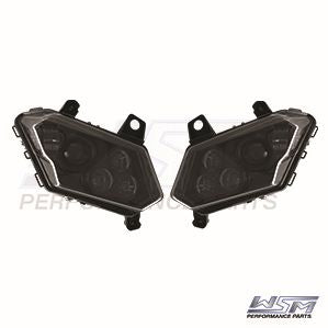 WSM L.E.D Headlights for Can-Am 900 X3 - Smoked Lenses 020-320-00