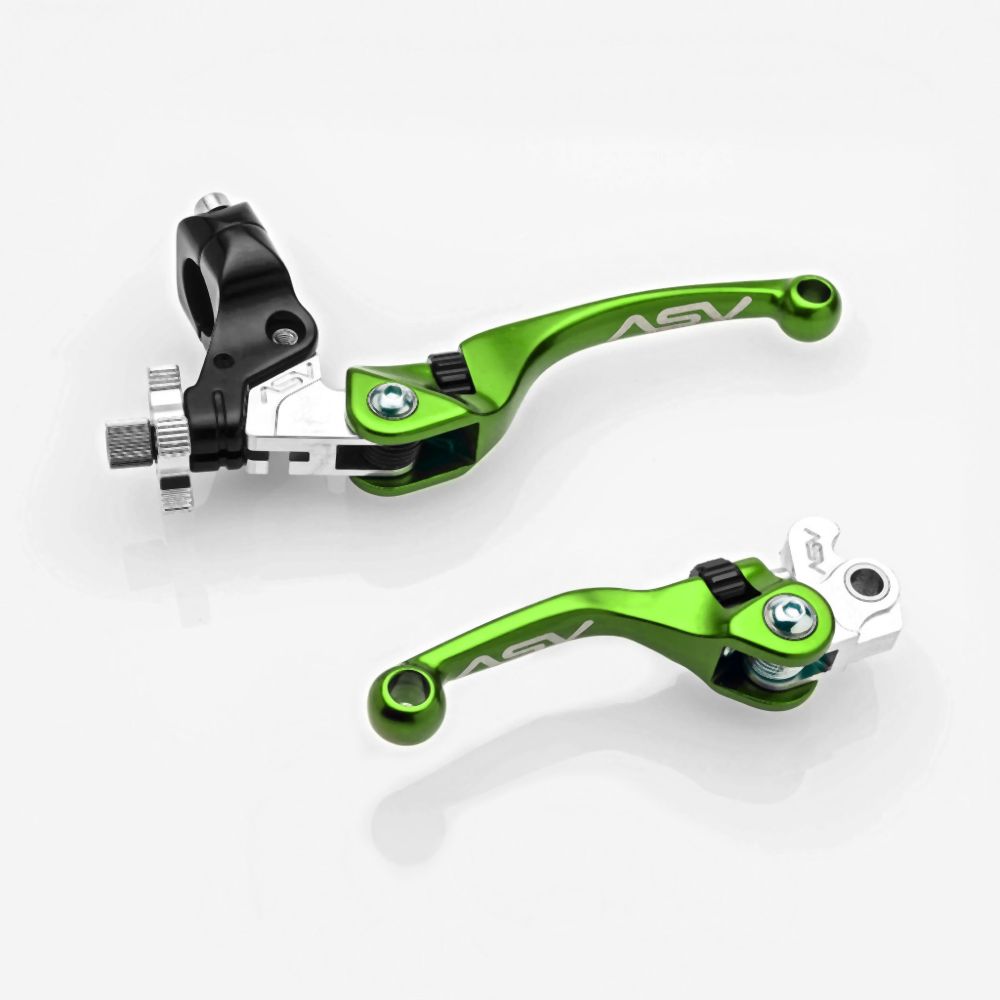 ASV Green F4 Offroad Model Clutch + Brake Lever Pair Pack BCF40106SX-GR