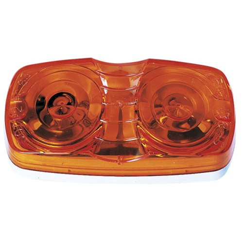 Peterson V138A  Clearance Light Two Bulb Amber