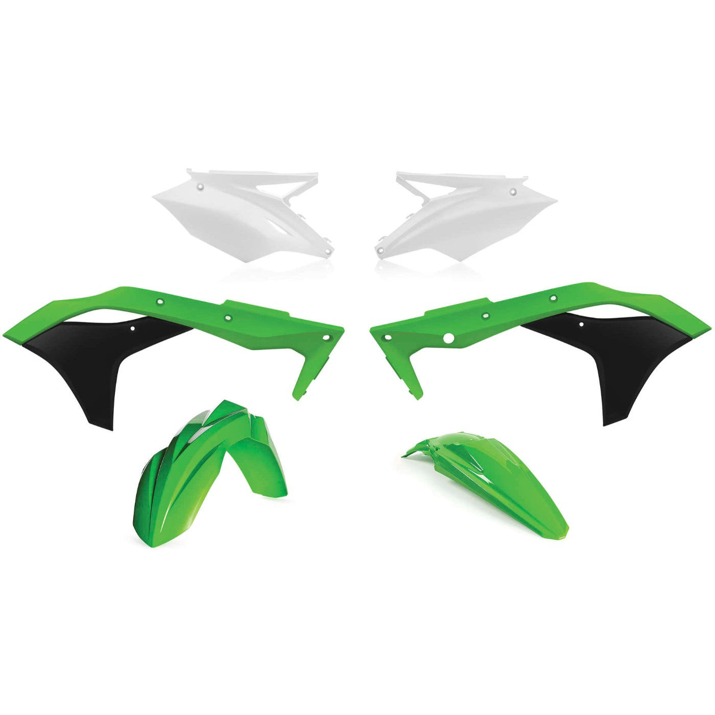 Acerbis Green Standard Plastic Kit for Kawasaki - 2630620006