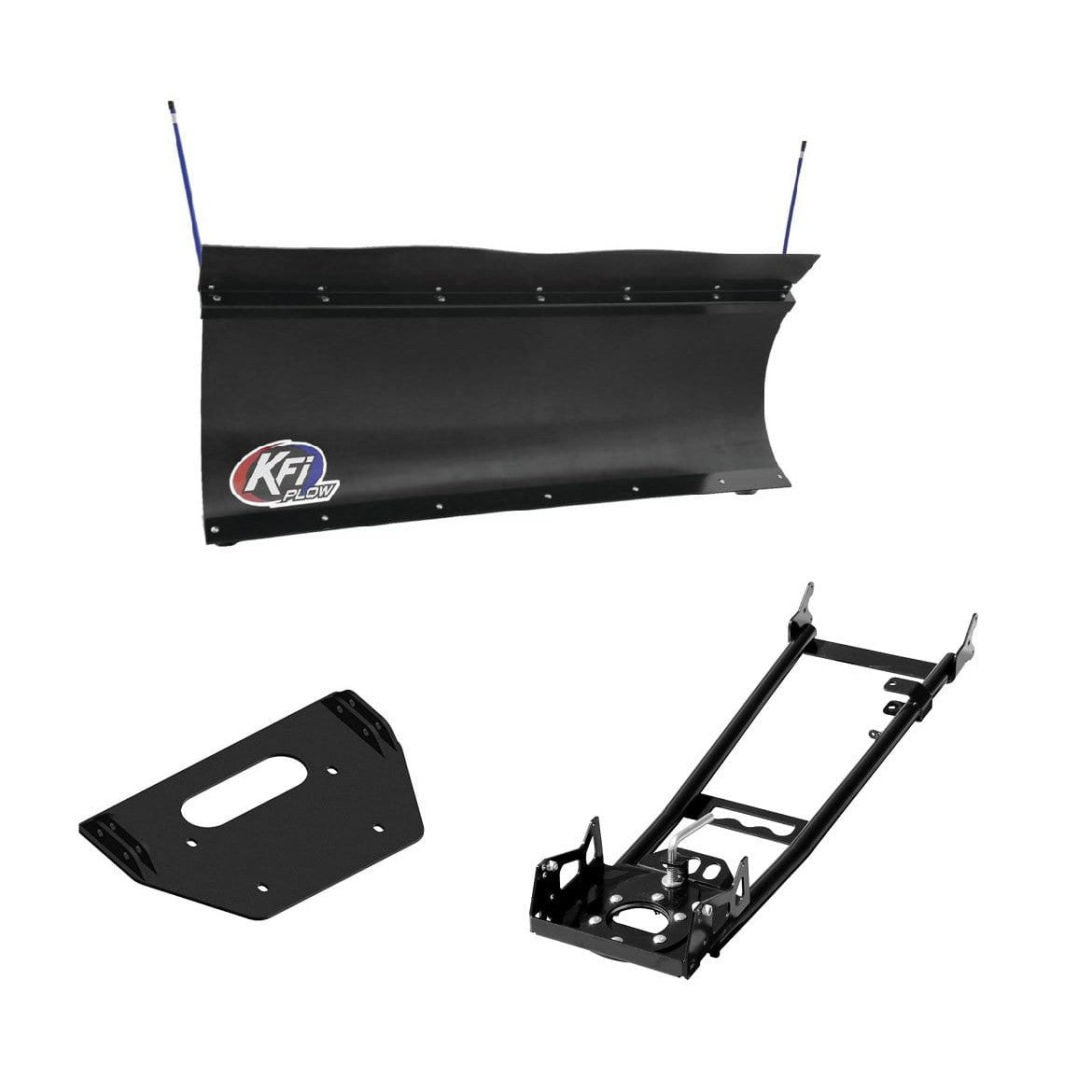 Snow Plow Kit 60" For Polaris 800 RZR 2008-2014 (Pro-Poly) Mid Mount-