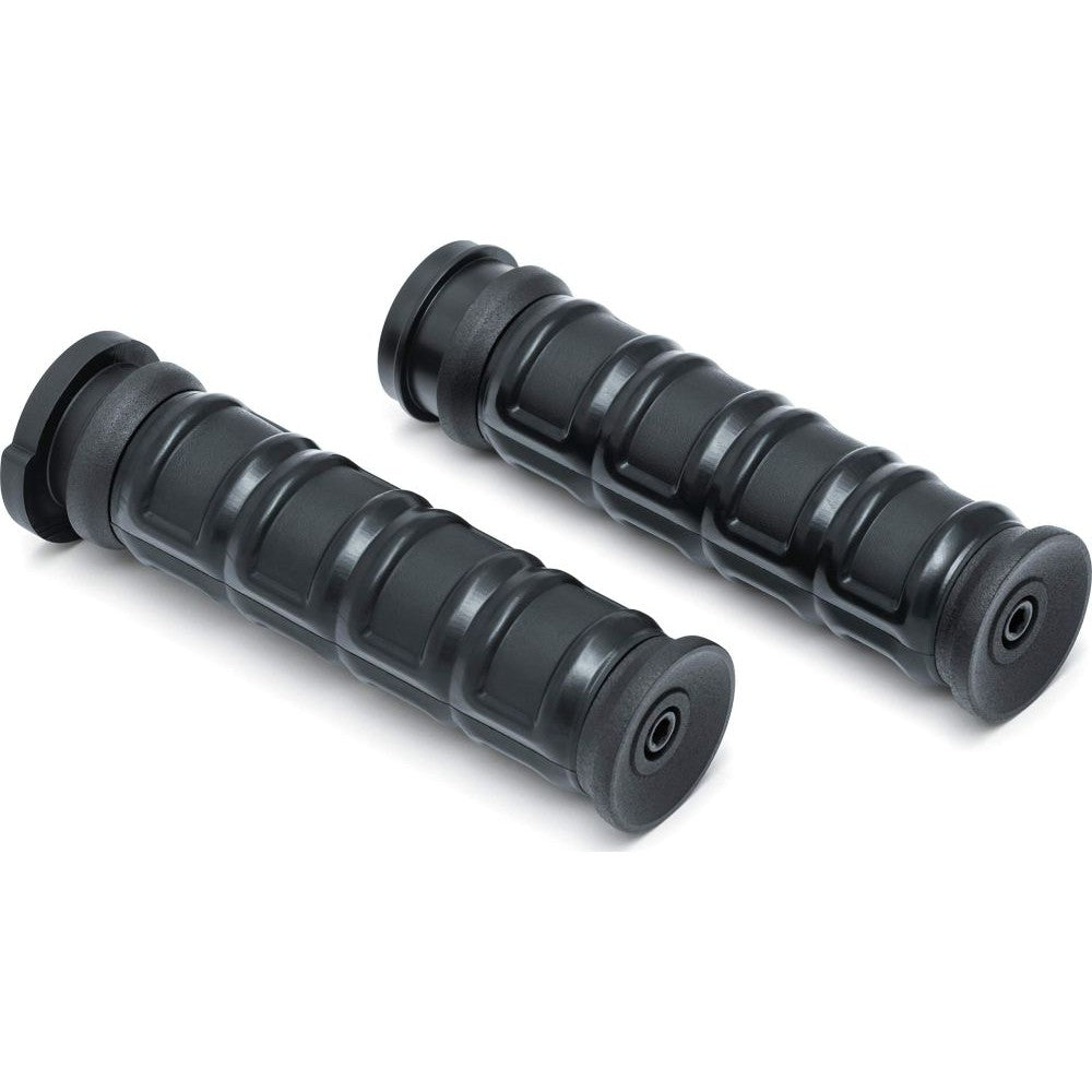 Kuryakyn Dillinger Grips for V-Twin TBW Satin Black