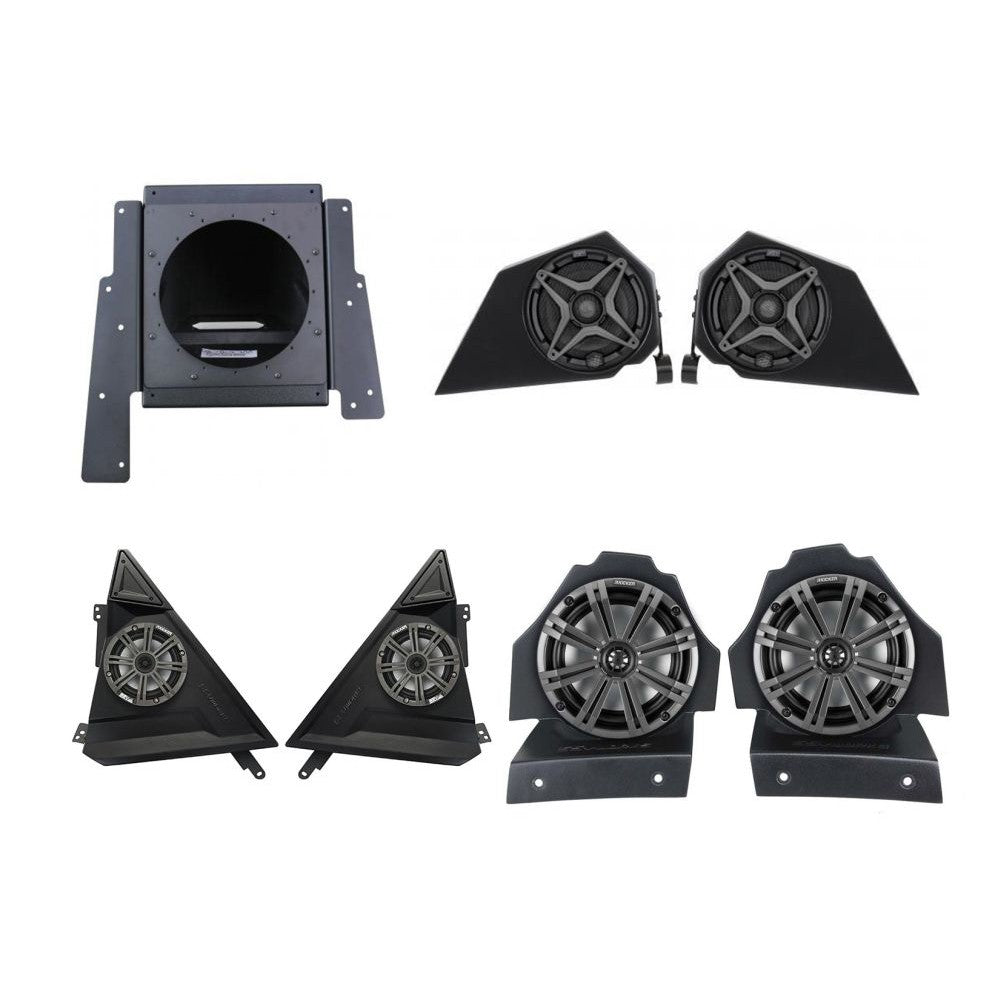 SSV Works 6.5" Kicker And SSV Speaker Set With L7 Subwoofer Box For Polaris Slingshot 15-21