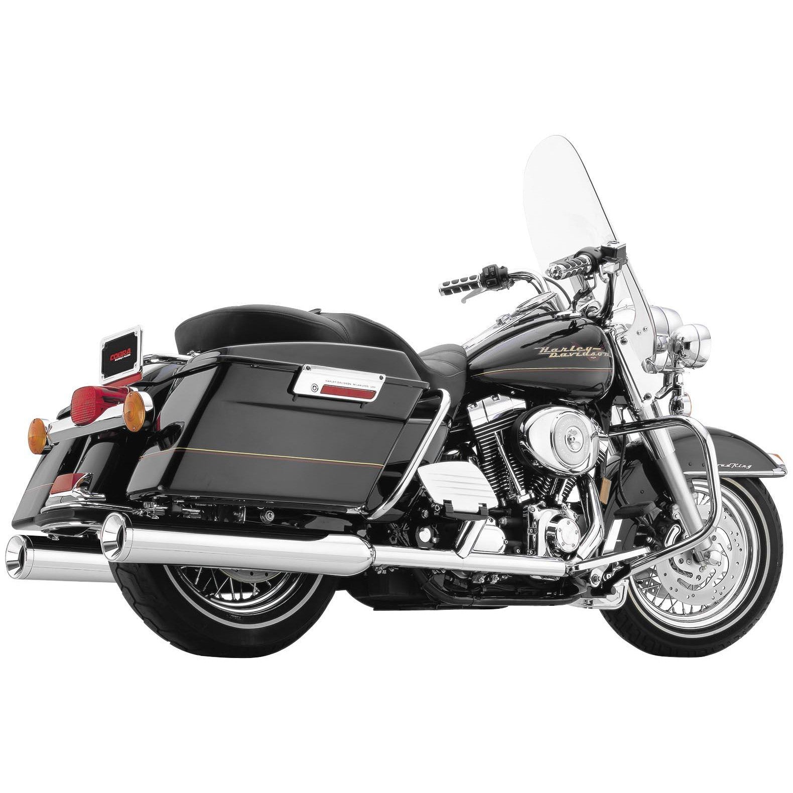 Cobra True Duals Dual Head Pipes Headers Exhaust 1995-2006 Harley Touring