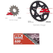 520 RK-M Chain, Front & Rear Sprocket Kit for POLARIS 250 Trailblazer 1996-1999