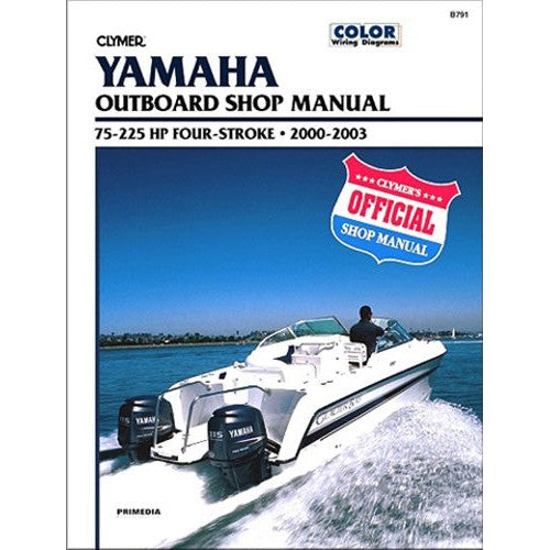 CLYMER MANUAL YAMAHA 4STRK OTBD 72-225HP 00-03