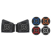 SSV Works Front Kick 6.5" Speaker Pods With Blue Grilles For Kawasaki KRF1000 20-22