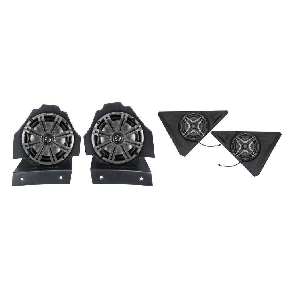 SSV Works Behind Seat 6.5" Kicker Speaker Pods With 8" Speaker Pods For Polaris Slingshot 15-21