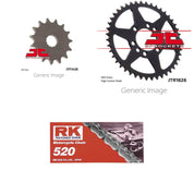 520 RK-M Chain, Front & Rear Sprocket Kit for SUZUKI LT230E QuadRunner 1986-1993