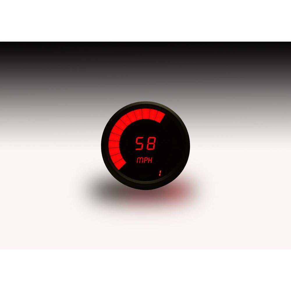 Intellitronix Speedometer/Tachometer Combo in Black Bezel with Programmable Memory - Red