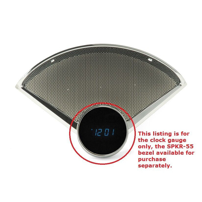 Dakota Digital 55-56 Chevy Car VFD Clock Gauge Kit Blue or Teal Display CLK-55C