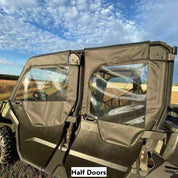 Falcon Ridge Black Canvas Full Soft Doors For Can-Am Defender 2017-2022