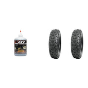 Set of 2 DURO DI-K549 Front Tires 19x7-8 2-ply with QUADBOSS Sealant