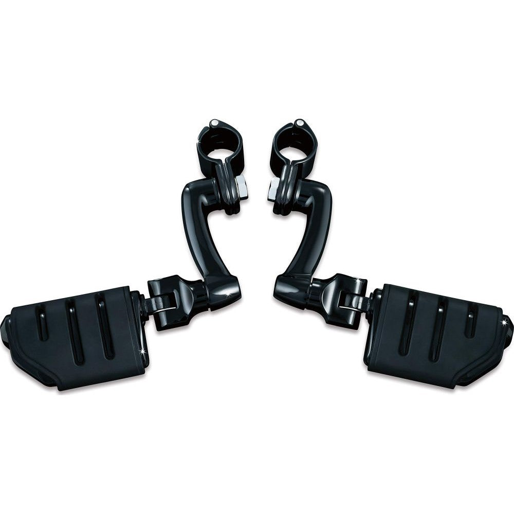Kuryakyn Longhorn Offset Highway Pegs Trident Highway Pegs Black