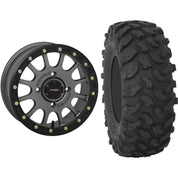 Set of 2 Mounted Wheel and Tire Kit Wheel: 14x7 5+2 4/156 Tire: 30x10-14 8 Ply