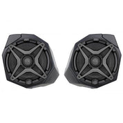 SSV Works Front Kick 6.5" Speaker Pods And White Grills For Can-Am Maverick X3 17-22