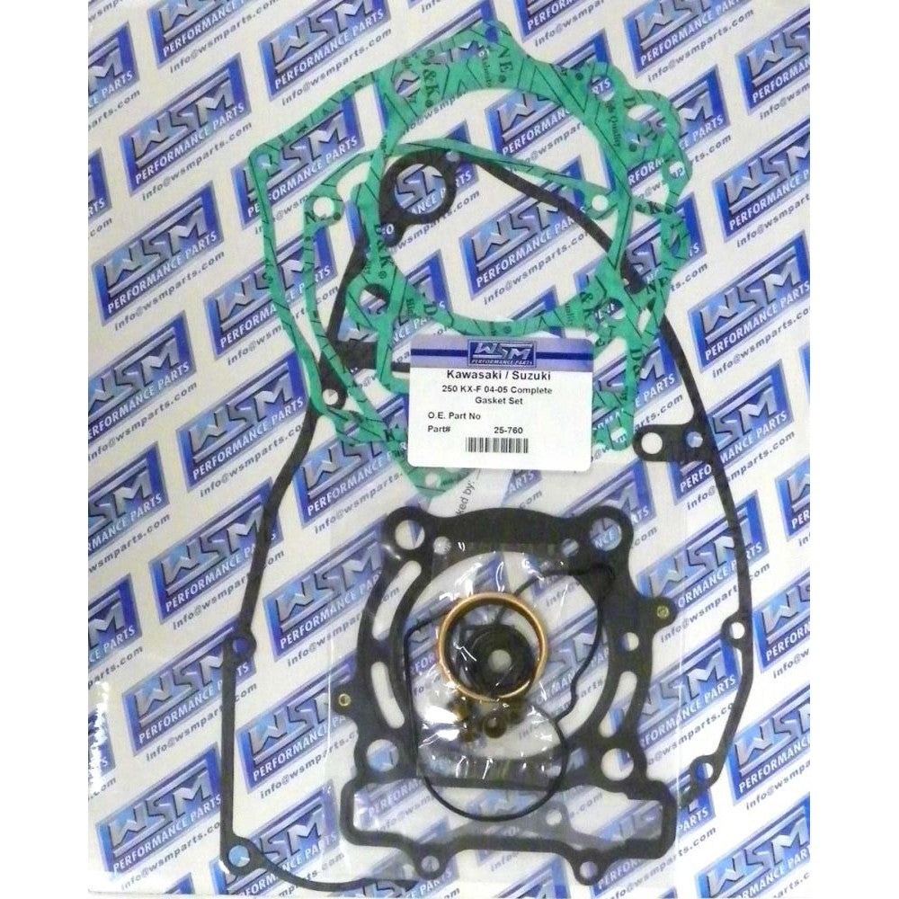 WSM Complete Gasket Kit For Kawasaki / Suzuki 250 KX-F / RMZ 04-08 25-760