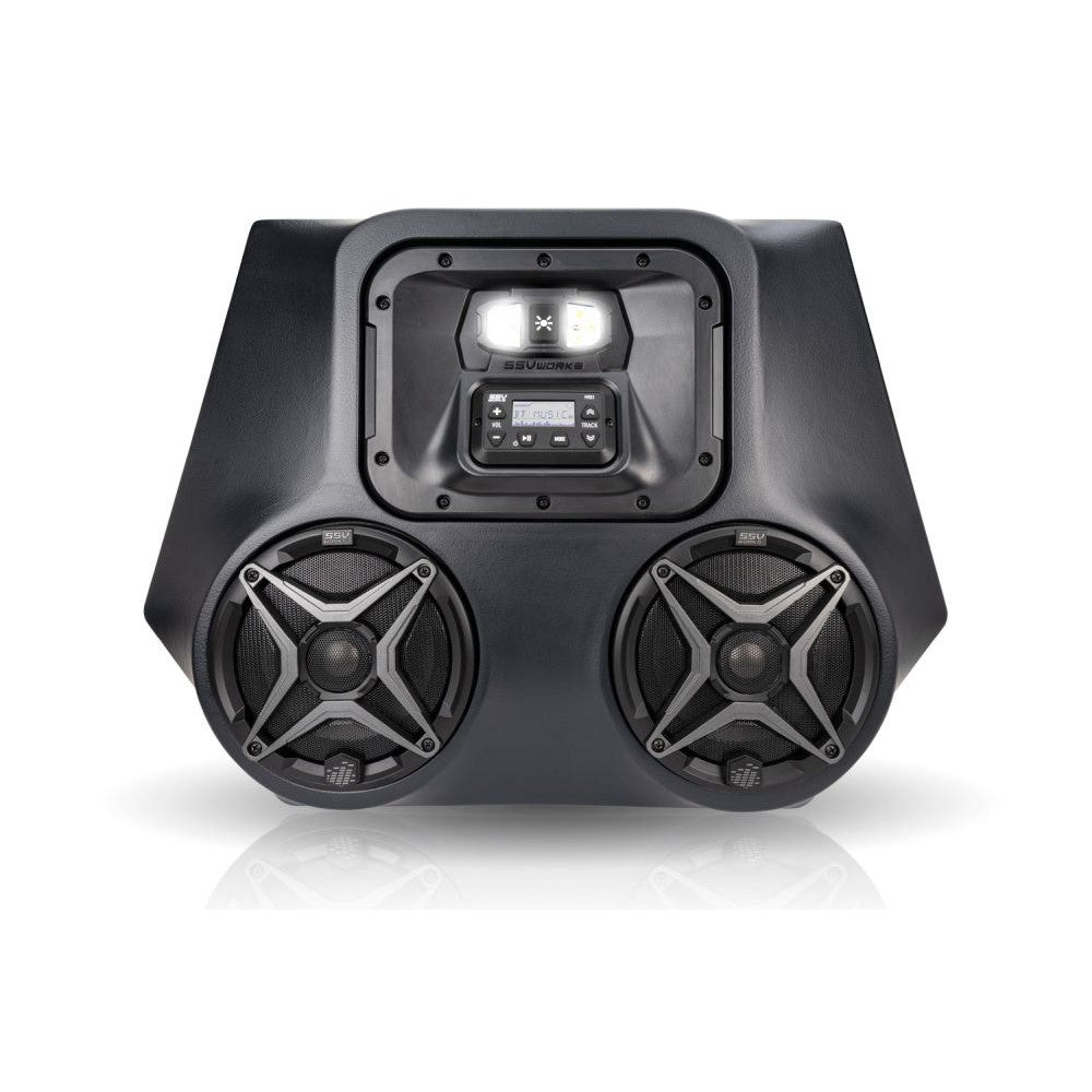 SSV Works 2 Speaker Overhead Weatherproof System w/Dome Light 170-WP3-RZOA