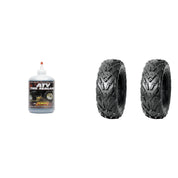 Set of 2 DURO DI-K721A Rear Tires 25x10-12 4-ply with QUADBOSS Sealant